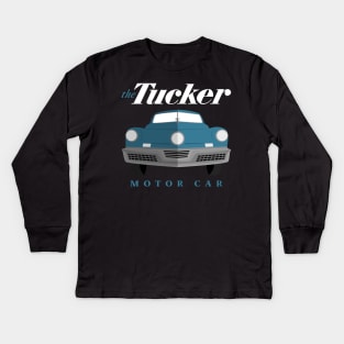 1948 Tucker Car Preston Tucker Waltz Blue Kids Long Sleeve T-Shirt